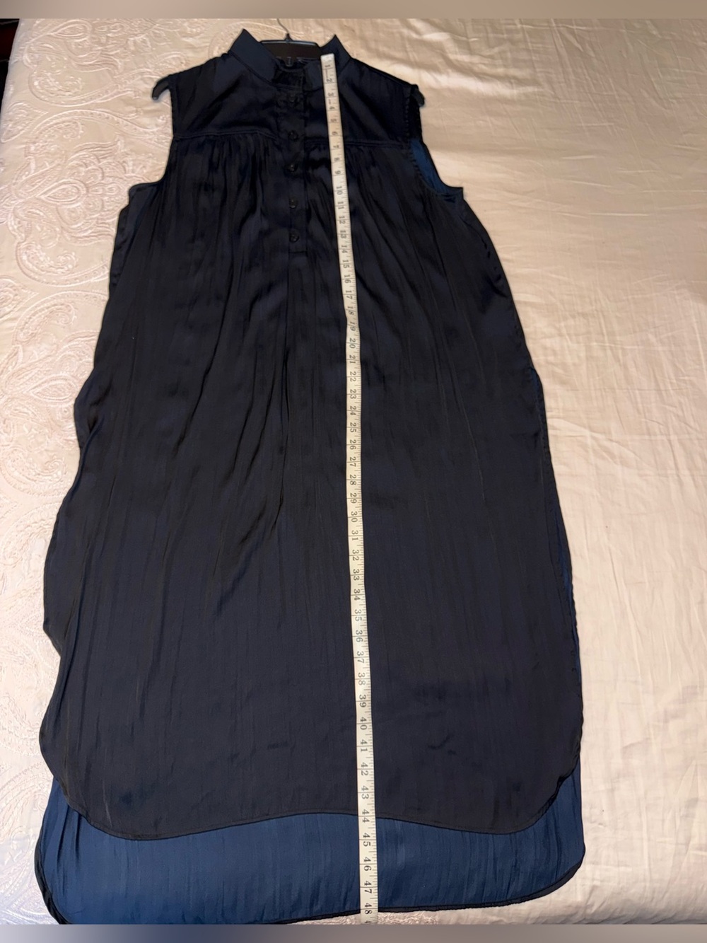 By Anthropologie Black Sleeveless Tunic Top Size M - Picture 9 of 13